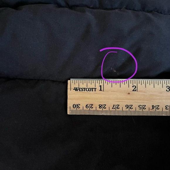 Y2K Eddie Bauer Cropped Black Goosedown Puffer Jacket - Picture 7 of 7